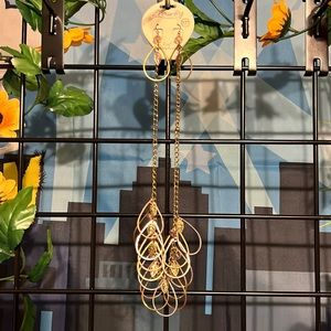 New True Multi-Tone Teardrops with Leaf & Beads with Earrings